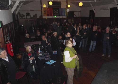 Cornell Launch Crowd
